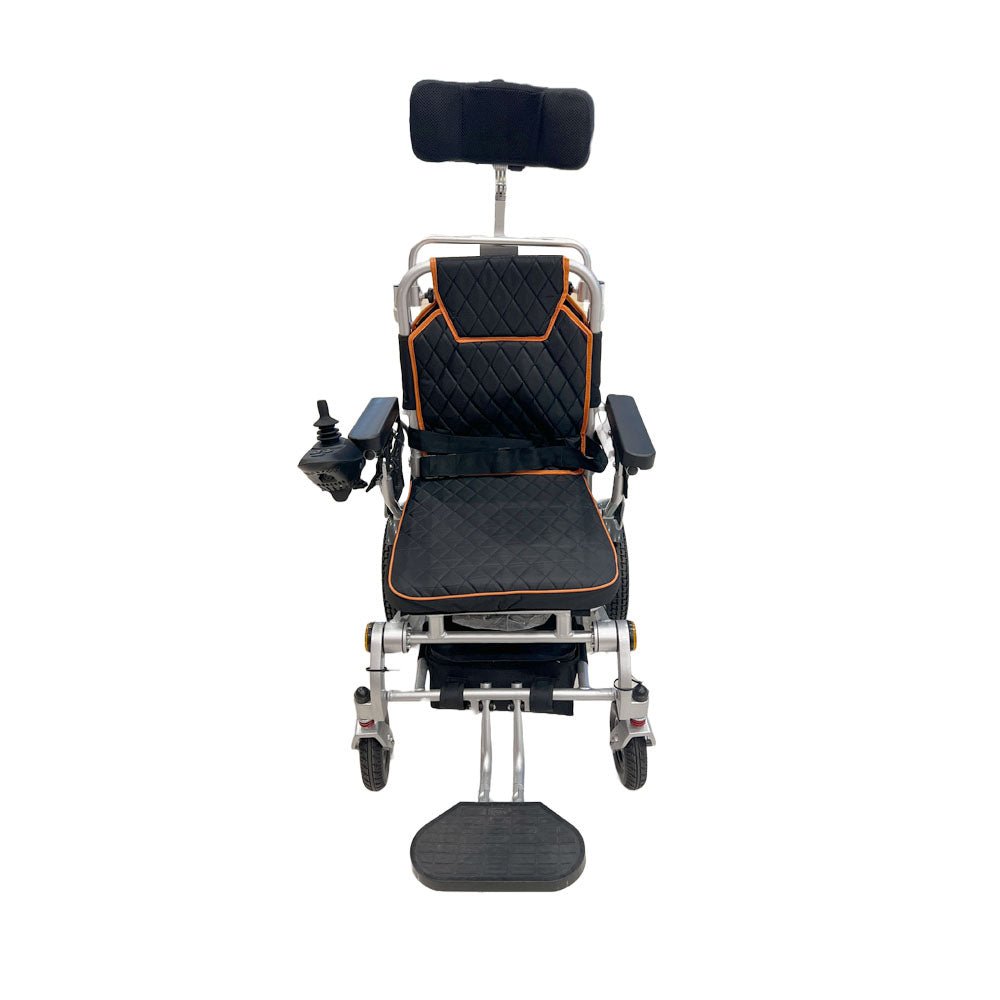 CRONY 6019 Electric wheelchair High back with flatlay Electric Wheelchair for Adults, All Terrain Lightweight Foldable Wheelchairs - Edragonmall.com