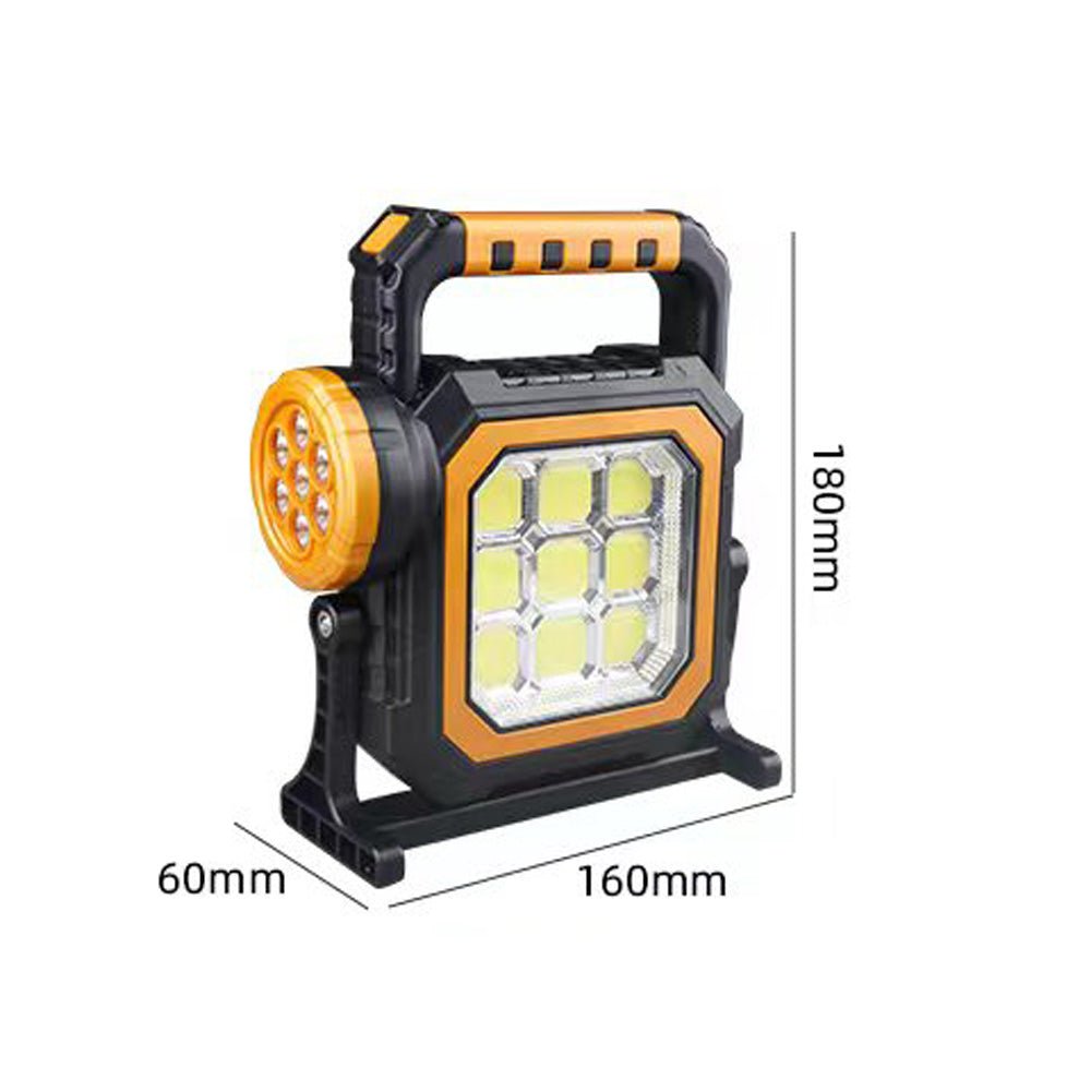 CRONY 7LED-83COB Solar Working Lamp Solar Rechargeable Cob Led Flashlight - Edragonmall.com