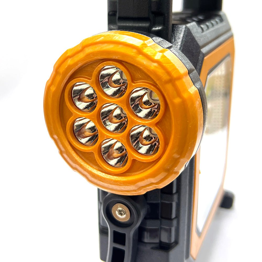 CRONY 7LED-83COB Solar Working Lamp Solar Rechargeable Cob Led Flashlight - Edragonmall.com