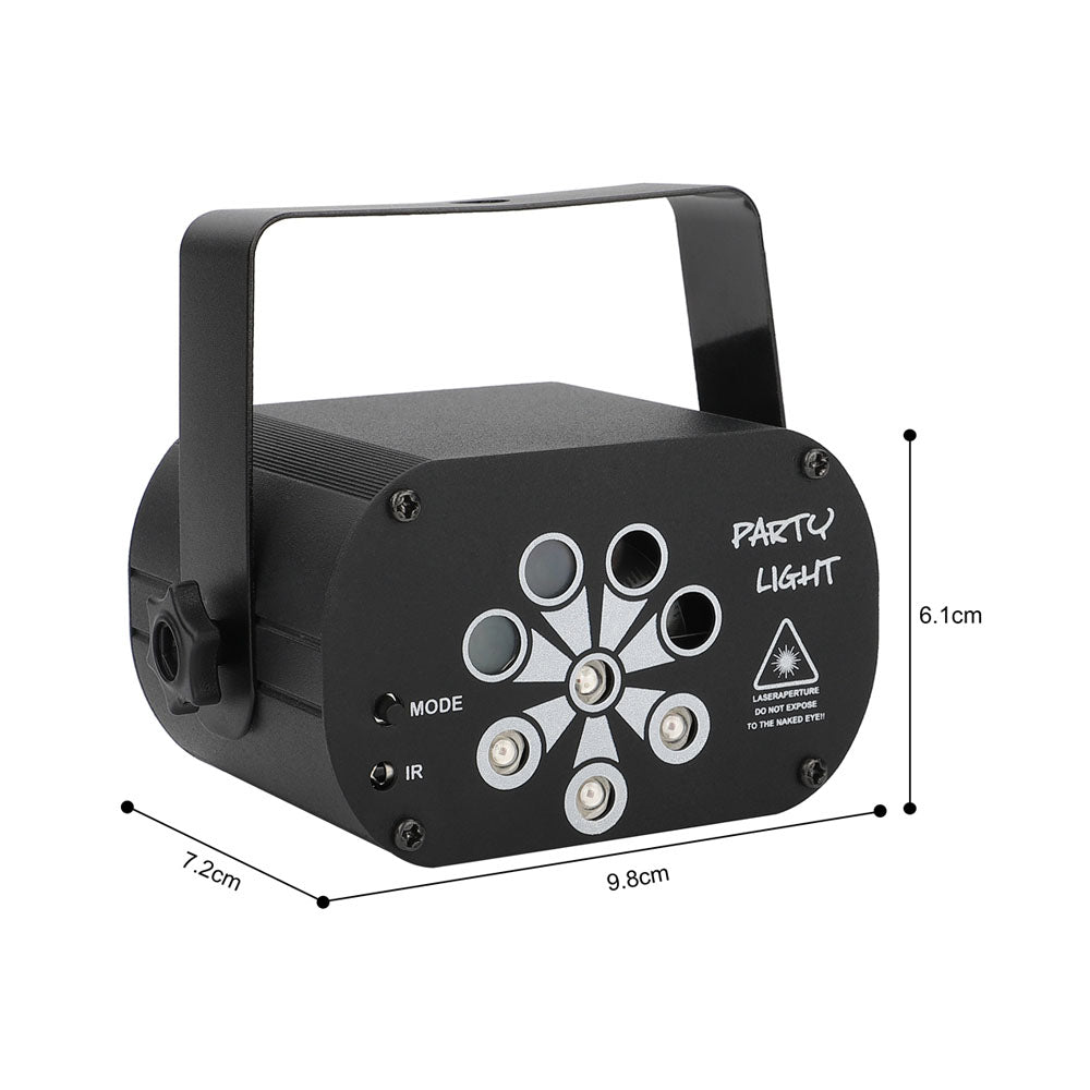 CRONY  8 holes red/green laser with RGB +UV LED light LED Stage Effect Lighting with Remote Controller