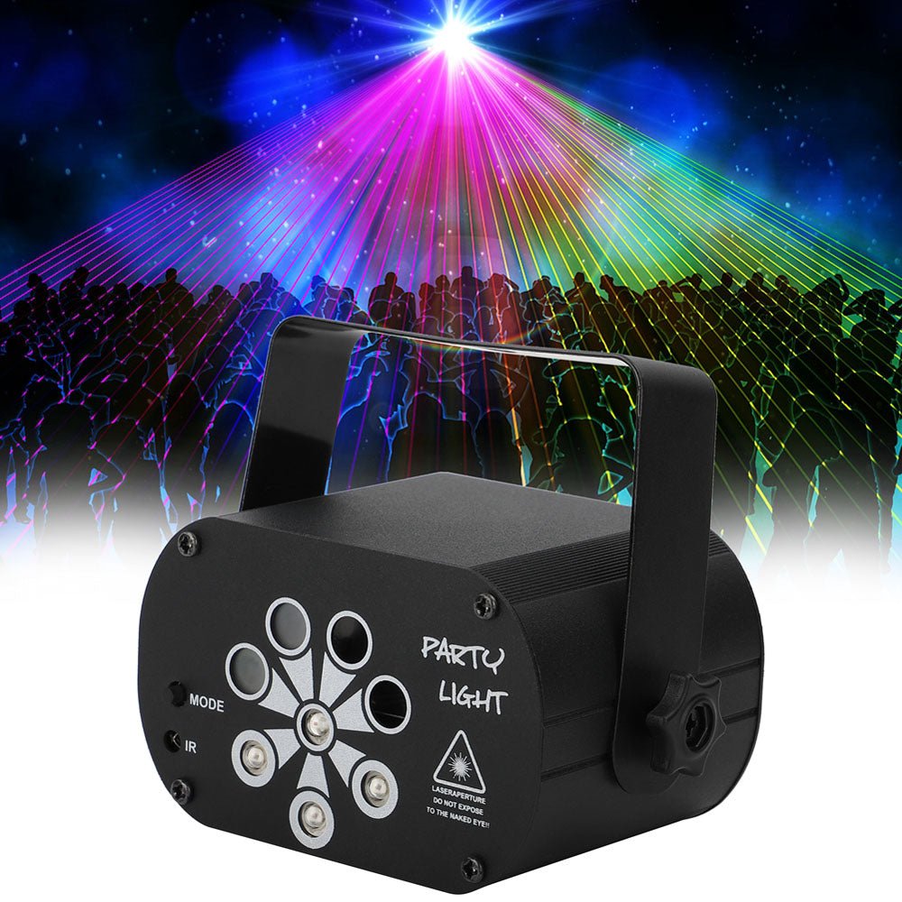 CRONY  8 holes red/green laser with RGB +UV LED light LED Stage Effect Lighting with Remote Controller