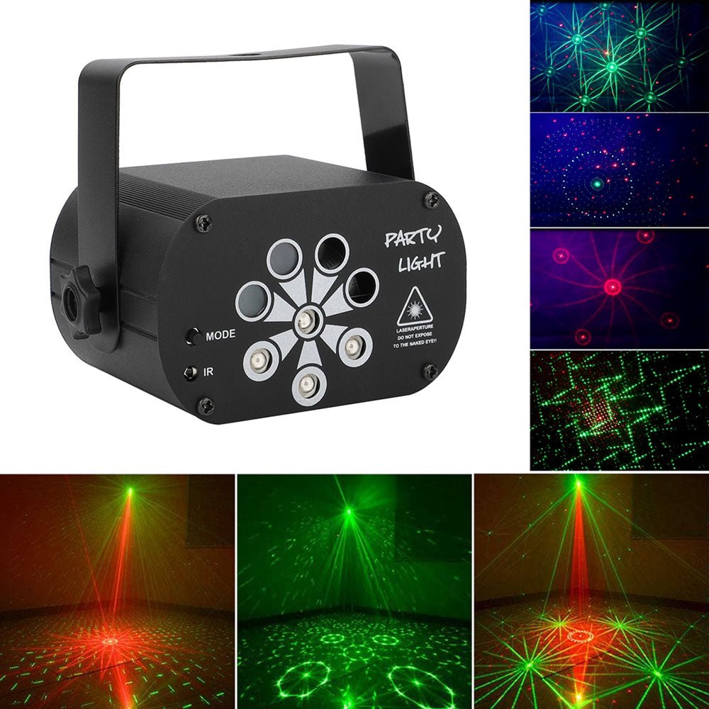 CRONY  8 holes red/green laser with RGB +UV LED light LED Stage Effect Lighting with Remote Controller