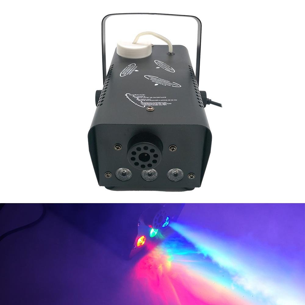 CRONY 800W RGB LED Fog Machine,Smoke Machine hood portable LED light with wired and wireless remote control - Edragonmall.com