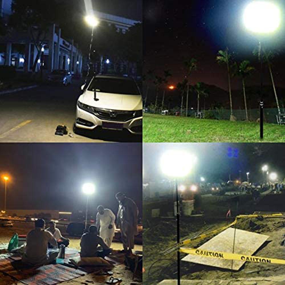 CRONY 90000W Fishing Light Light 360°Light Outdoor Telescopic Camping Rod Floodlight COB Lamp - Edragonmall.com