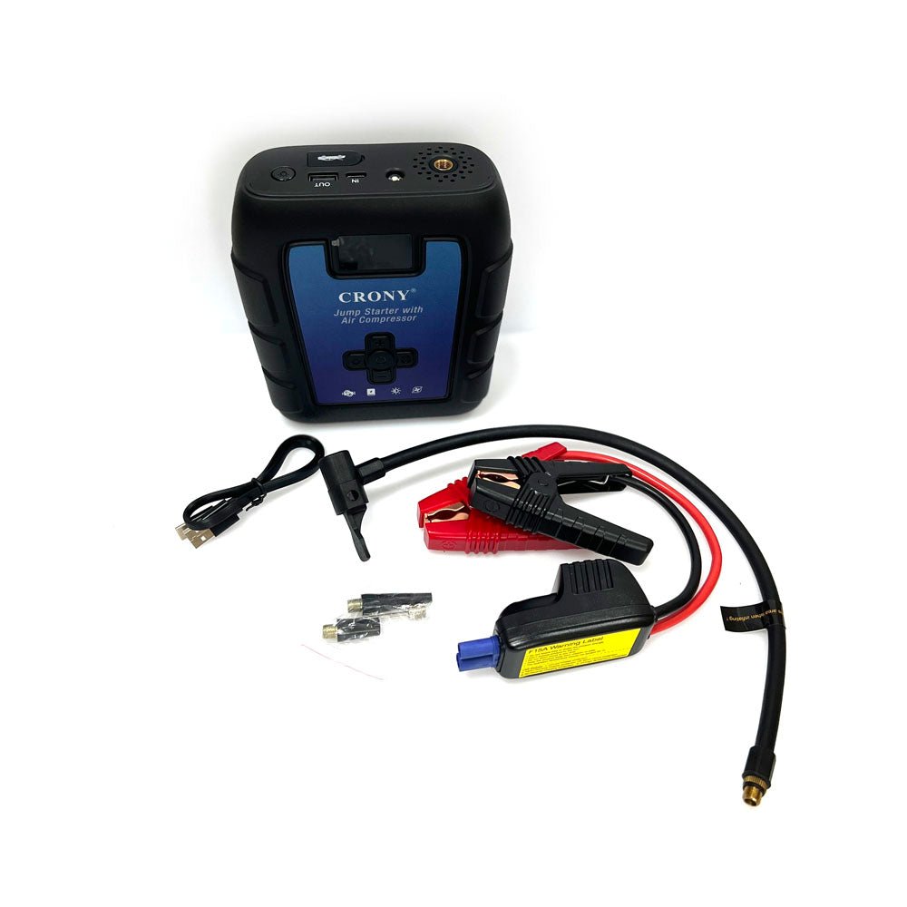 CRONY B03 Jumper Starter Car Charger jump Starter & Wireless Inflator Pump - Edragonmall.com