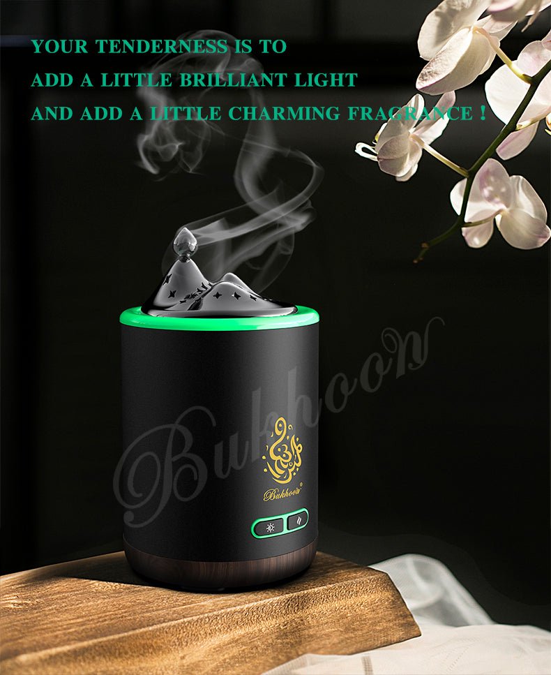 CRONY B19 Circular Tower With Light Bukhoor arabic electric mubkhar burner incense burner bakhoor burner with light - Edragonmall.com