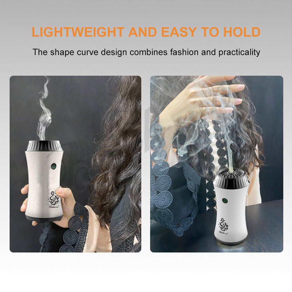 CRONY B22 Slim waist Bukhoor Handhold Portable Usb Rechargeable Bakhoor Car Incense Burner - Edragonmall.com