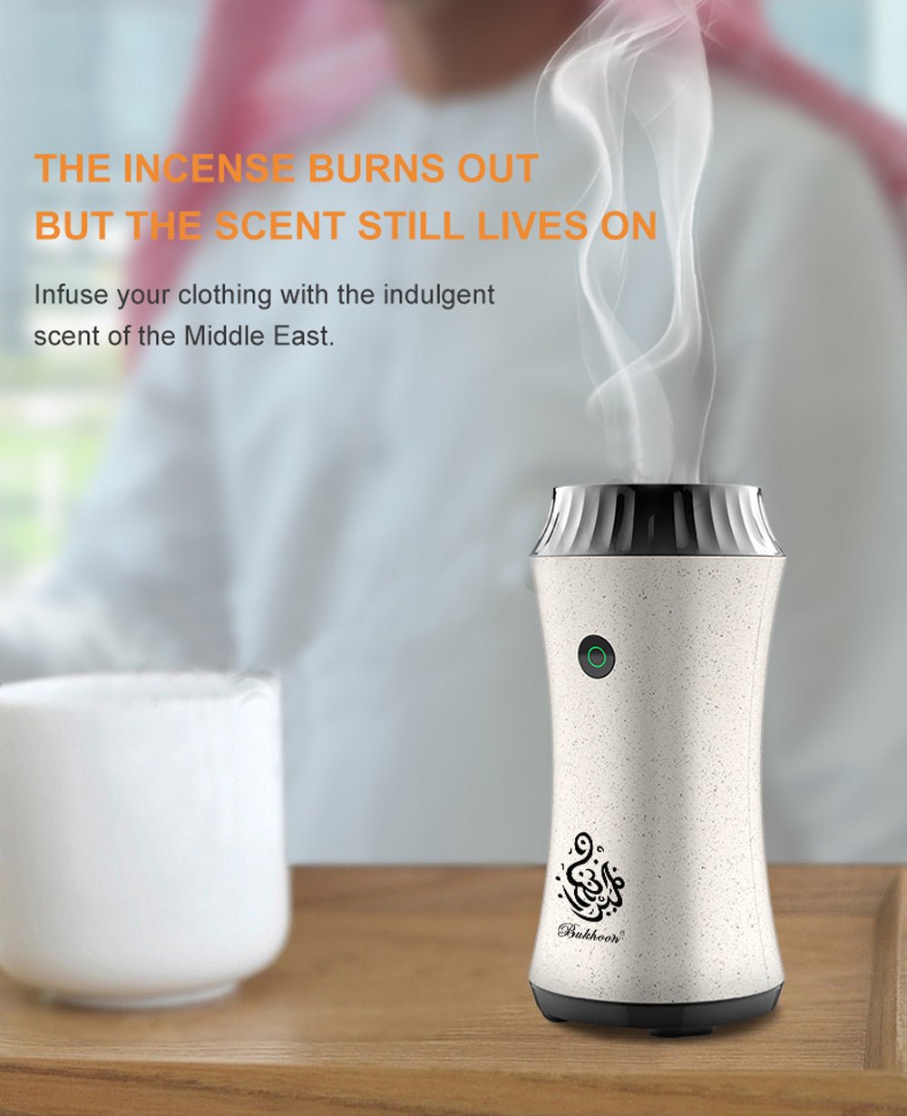 CRONY B22 Slim waist Bukhoor Handhold Portable Usb Rechargeable Bakhoor Car Incense Burner - Edragonmall.com