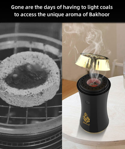 CRONY B22 Slim waist Bukhoor Handhold Portable Usb Rechargeable Bakhoor Car Incense Burner - Edragonmall.com