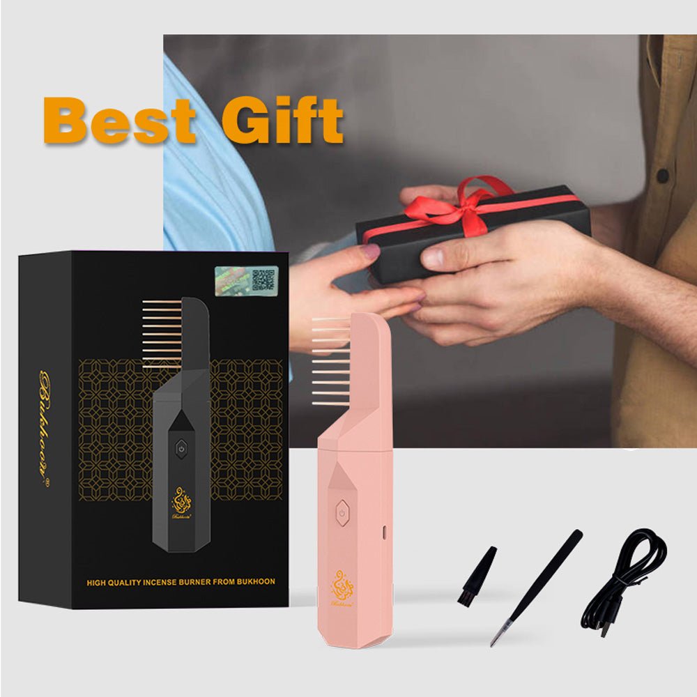 CRONY  B26 Comb Bukhoor USB Portable Women Hair Bakhoor Incense Burner Dukhoon Electric Portable Incense Burner