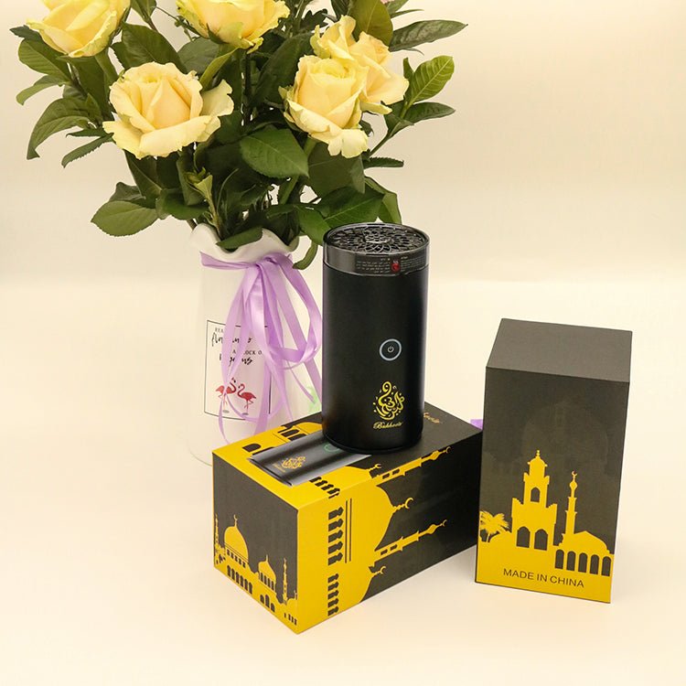 Crony B50 Car Bukhoor USB Type-C Power Bakhoor Rechargeable | Black - Edragonmall.com