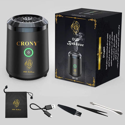 CRONY BK-18 Bukhoor Mini Oud Incense Bukhoor Burner Rechargeable Dukhoon Electric Portable Incense Burner - Edragonmall.com