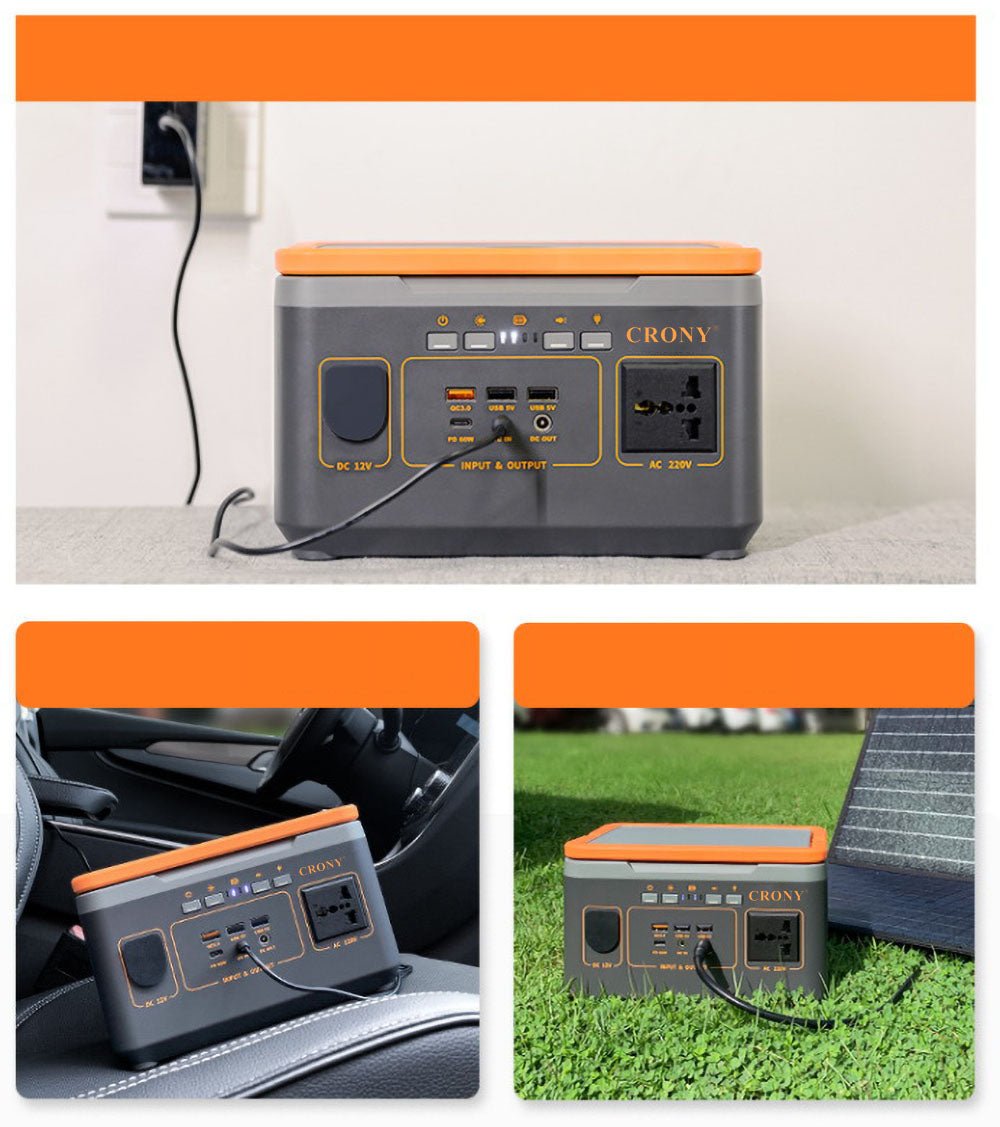 CRONY BS300 Portable Power Station Portable 220v lithium solar power generator system with wireless charging - Edragonmall.com