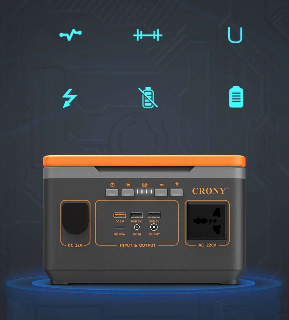 CRONY BS300 Portable Power Station Portable 220v lithium solar power generator system with wireless charging - Edragonmall.com