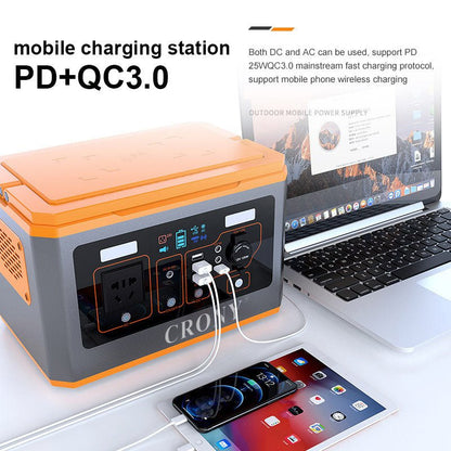 CRONY BS500 500W Portable Power Station Outdoor energy storage 110v 220v high power emergency power supply portable power station - Edragonmall.com