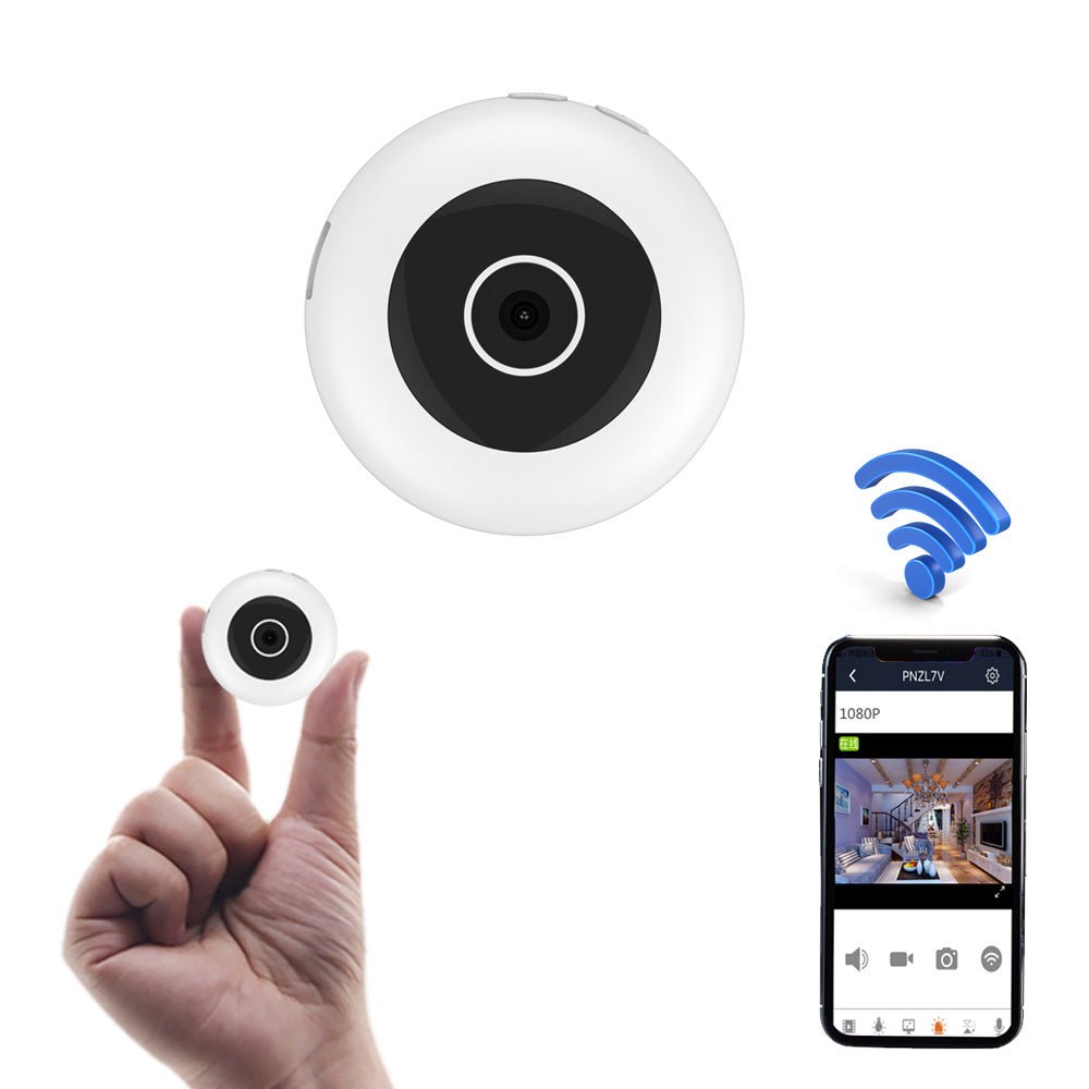 CRONY C2 Wifi Camera Icookycam 1080p Camera 1920x1080p Wearable Intelligent Network Surveillance, Support Motion Detection Alarm Loop Recording | White - Edragonmall.com