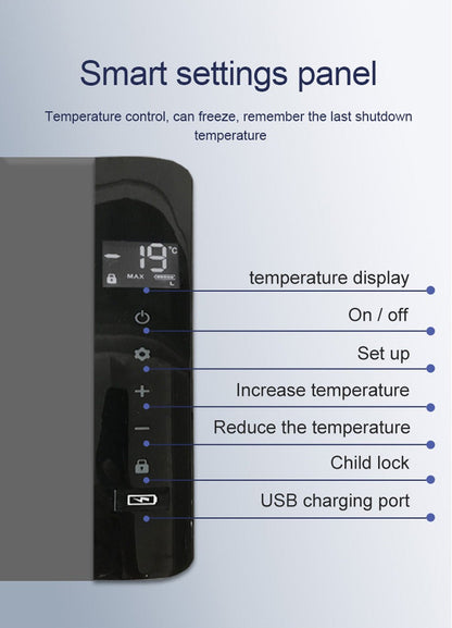 CRONY Car Refrigerator 22L/C22 Custom fridge small car fridge freezers refrigerator outdoor 12v compressor fridge - Edragonmall.com