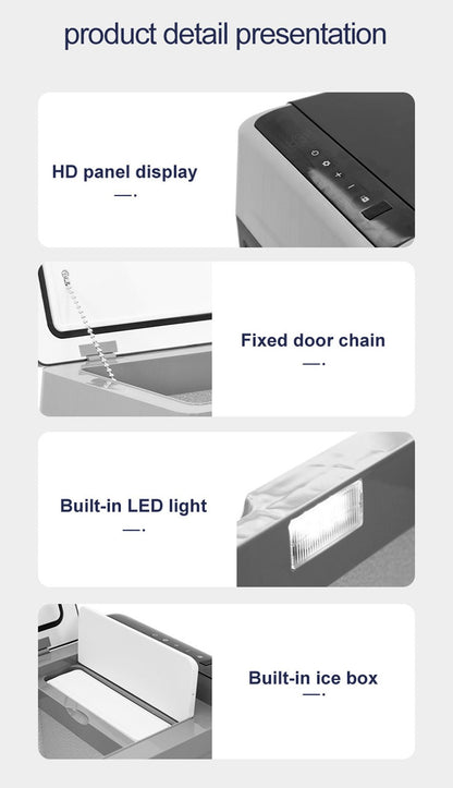 CRONY Car Refrigerator 22L/C22 Custom fridge small car fridge freezers refrigerator outdoor 12v compressor fridge - Edragonmall.com