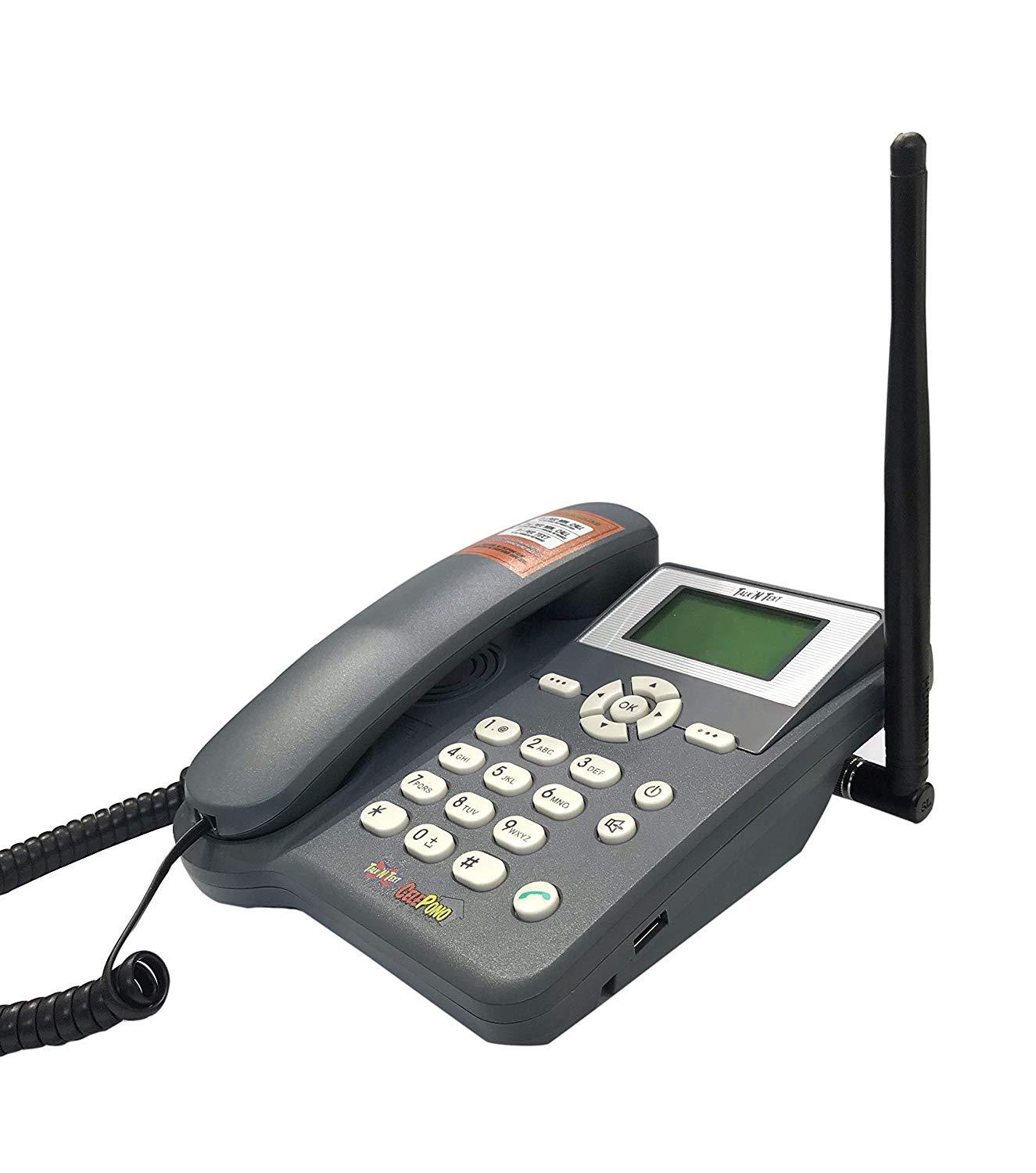 Crony cellphone GSM Wireless Land office Phone ETS3023- Sim Card Support, Grey - Edragonmall.com