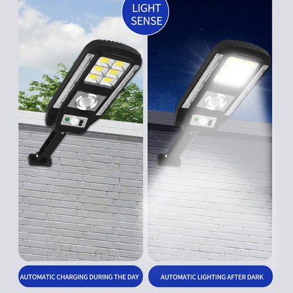 CRONY CL-728 Solar induction street lamp 108 COB Waterproof LED Solar Street Light Outdoor Lamp High Lumen Smart Motion Sensor - Edragonmall.com