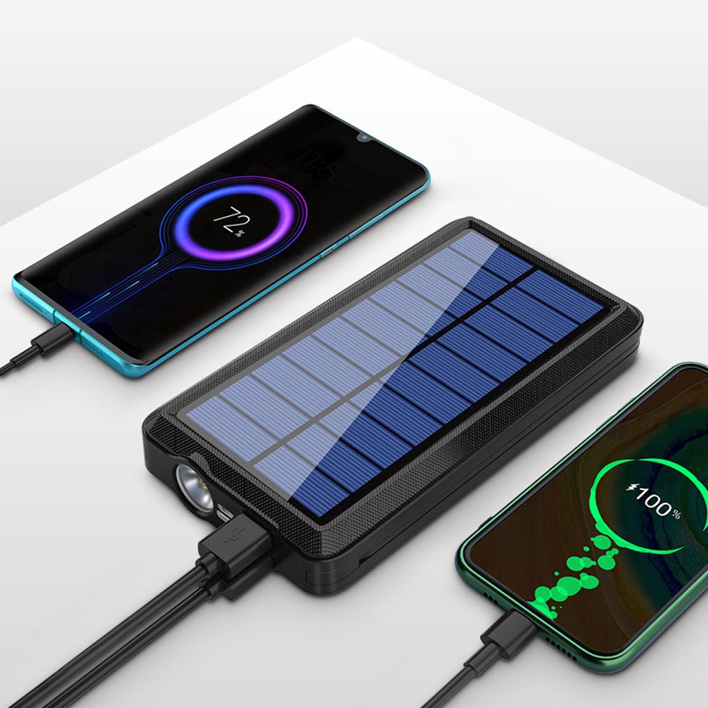 CRONY CN-158 Solar Wireless Charging With Cord Mobile Power Bank self-contained line charging treasure for outdoor - Edragonmall.com