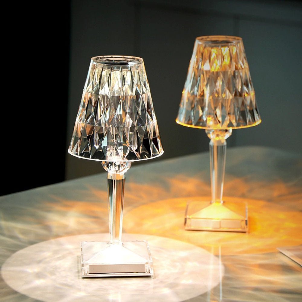 CRONY Diamond lamp 16 color RGB touch color + remote and recharge Crystal Diamond Table Lamp - Edragonmall.com