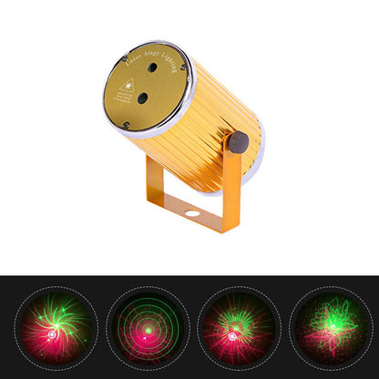 CRONY Double hole cylinder laser lamp USB laser light star light strobe laser light - Edragonmall.com