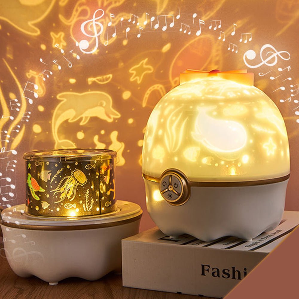 CRONY Dream Bowknot 8 Kinds Of Pattern Projector Lamp Night Light - Edragonmall.com