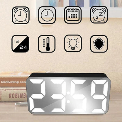 Crony DS-3622X-MAX Digital Clock LED Display Mirror Display Alarm clock - Edragonmall.com