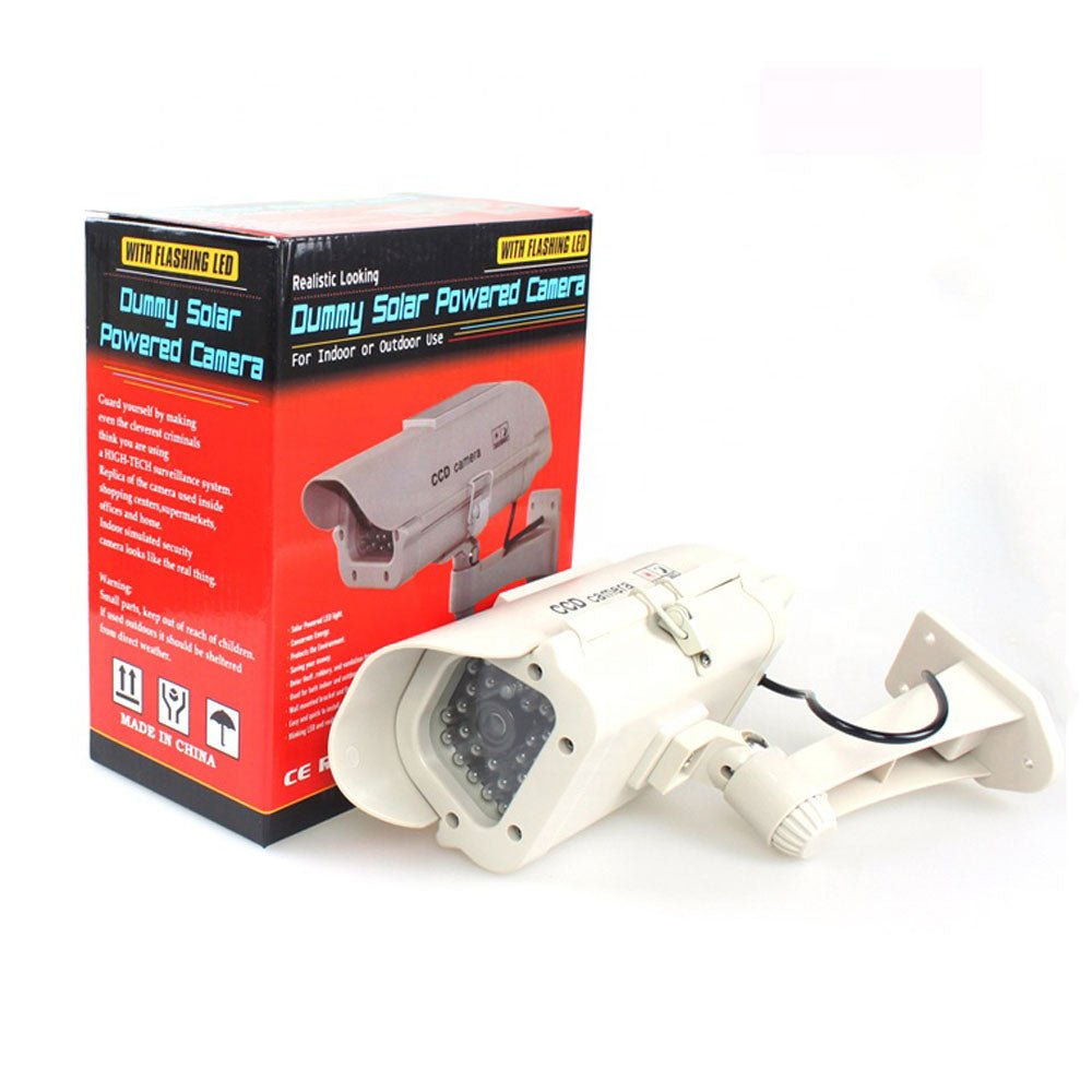 CRONY Dummy Solar Powered Camera Solar Powered Dummy CCTV Camera Solar Dummy Decoy Camera - Edragonmall.com