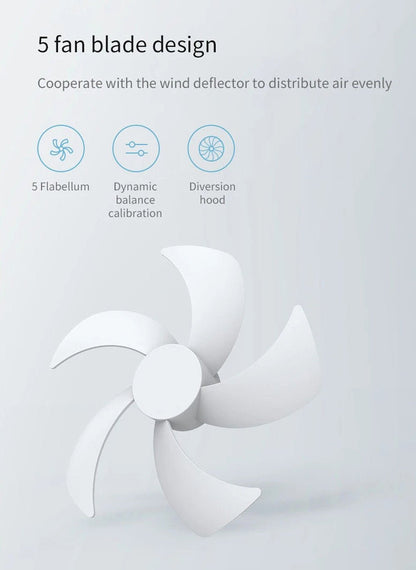 CRONY E808 Suspension circulation comfortable fan Eco-system Night Light Touch Control 4 Wind Speed - Edragonmall.com