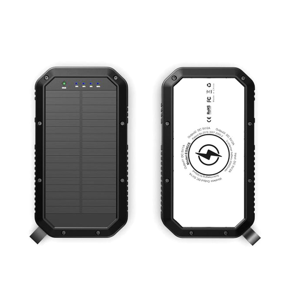 CRONY ES982 40000mAh Business Power Bank Portable waterproof outdoor mobile wireless charger solar power bank - Edragonmall.com