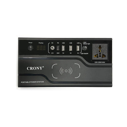 CRONY FAC-200X with wireless charging Portable Power Station AC Power bank module 200W portable outer emergency power station - Edragonmall.com