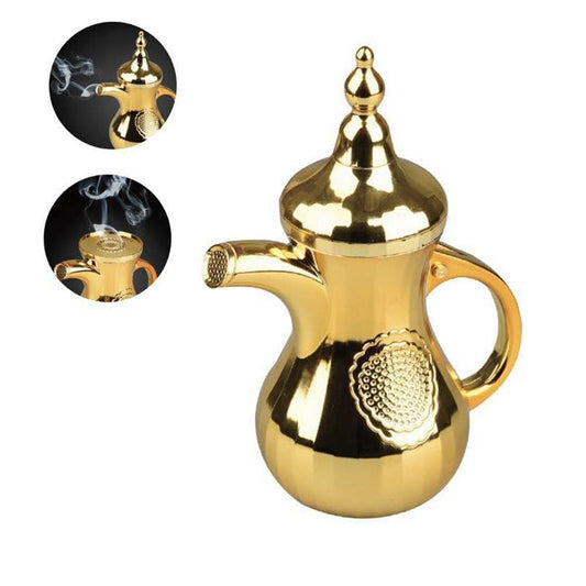 CRONY Golden Teapot Bukhoor Two in one aromatherapy machine, aromatherapy device - Edragonmall.com