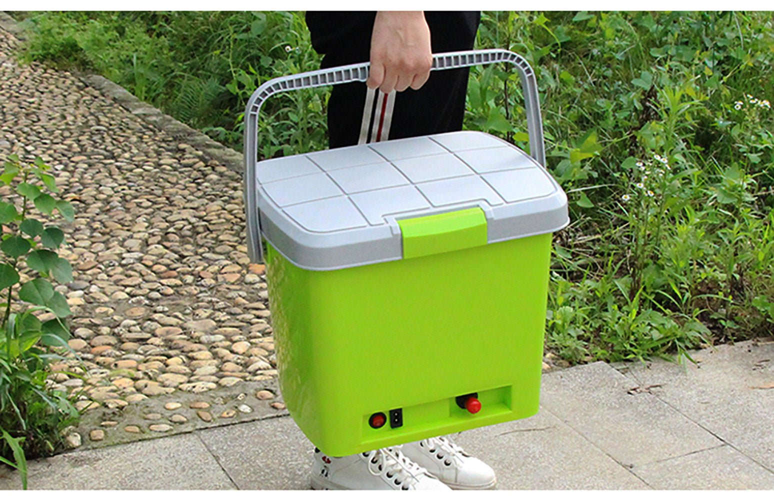 CRONY High Pressure Portable car washer With Electric clean Spray Gun, High Pressure water Pump, Brush, Storage Box - Edragonmall.com