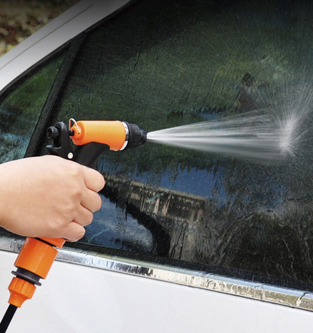 CRONY High Pressure Portable car washer With Electric clean Spray Gun, High Pressure water Pump, Brush, Storage Box - Edragonmall.com