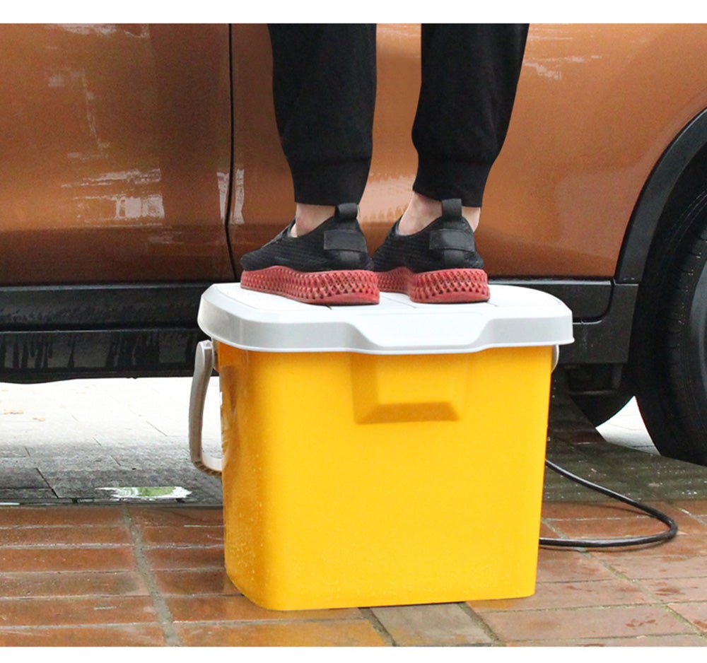 CRONY High Pressure Portable car washer With Electric clean Spray Gun, High Pressure water Pump, Brush, Storage Box - Edragonmall.com