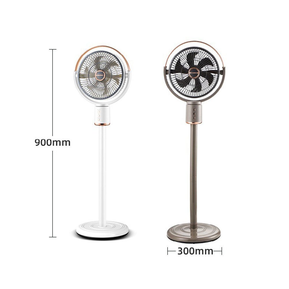 CRONY JY2219 Retractable floor fan Household floor electric fan air circulation vertical strong wind strong mute desktop - Edragonmall.com