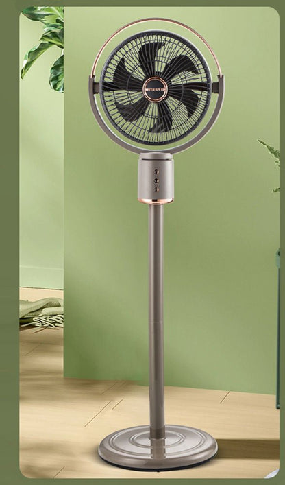 CRONY JY2219 Retractable floor fan Household floor electric fan air circulation vertical strong wind strong mute desktop - Edragonmall.com