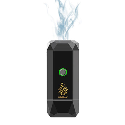 CRONY Large B15 Portable Bukhoor Style Usb Type-C Power incense burner Bakhoor Portable Rechargeable Electric Incense Burner | BLACK - Edragonmall.com