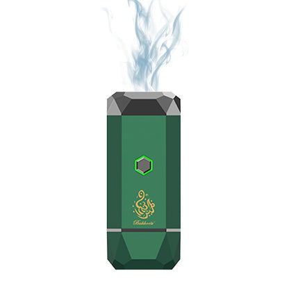 CRONY Large B15 Portable Bukhoor Style Usb Type-C Power incense burner Bakhoor Portable Rechargeable Electric Incense Burner | green - Edragonmall.com