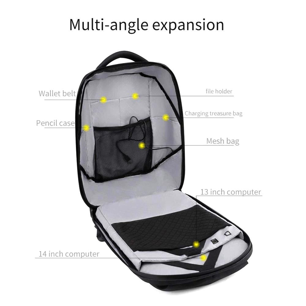 CRONY LED display backpack us-b002 LED Fashion Novelty Smart Style waterproof Laptop Backpack Creative Christmas Gift School Bag - Edragonmall.com