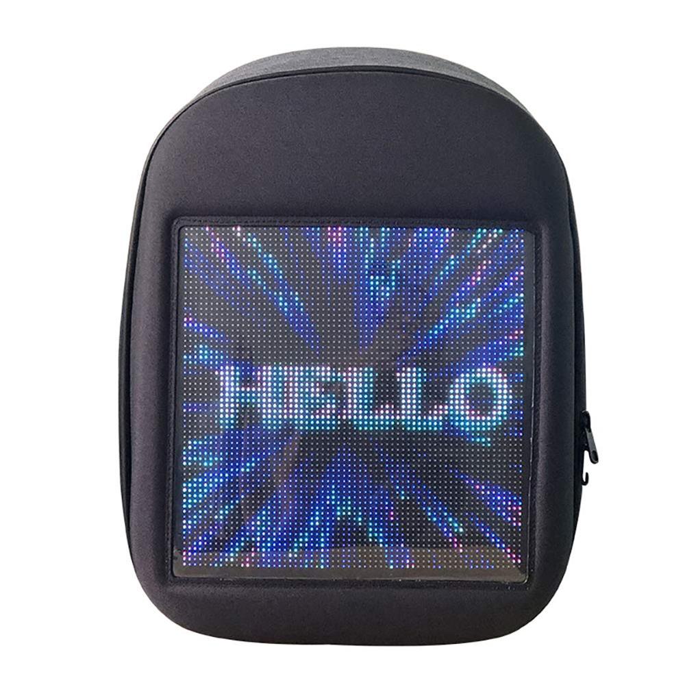 CRONY  LED Fashion Display Backpack  Novelty Smart Style Laptop Backpack Creative Christmas Gift School Bag B001