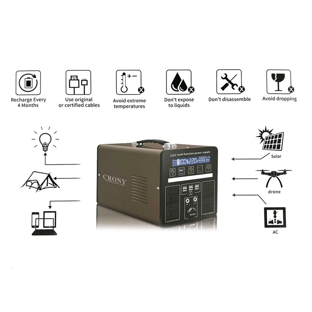 CRONY MP7-1200W Portable Power Station - Edragonmall.com