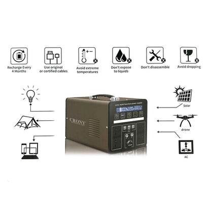 CRONY MP7-1200W Portable Power Station - Edragonmall.com