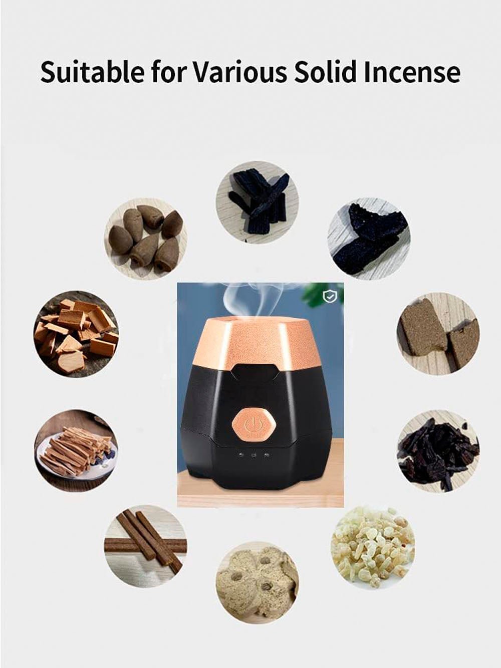 CRONY New Hexagon Bukhoor+ Electric Bakhoor Arabic Home Office mubkhara oud Incense Burner - Edragonmall.com