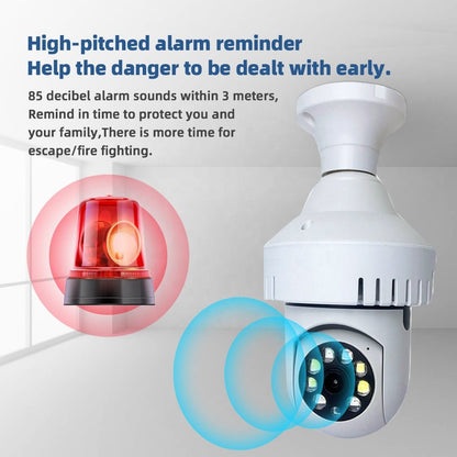 CRONY NIP-27S Full color Wireless Camera With Smoke alarm Smoke Detector Smart Camera Light Blub - Edragonmall.com