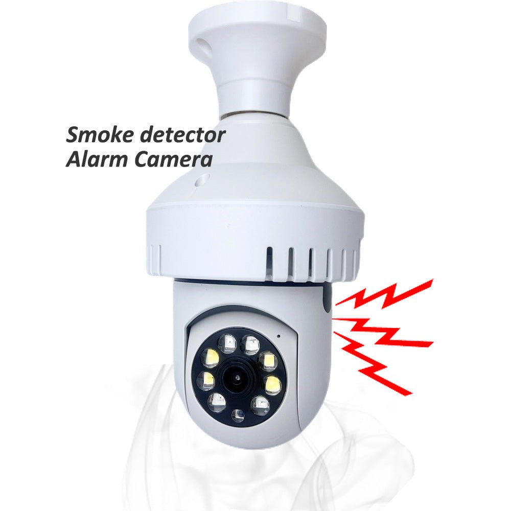 CRONY NIP-27S Full color Wireless Camera With Smoke alarm Smoke Detector Smart Camera Light Blub - Edragonmall.com