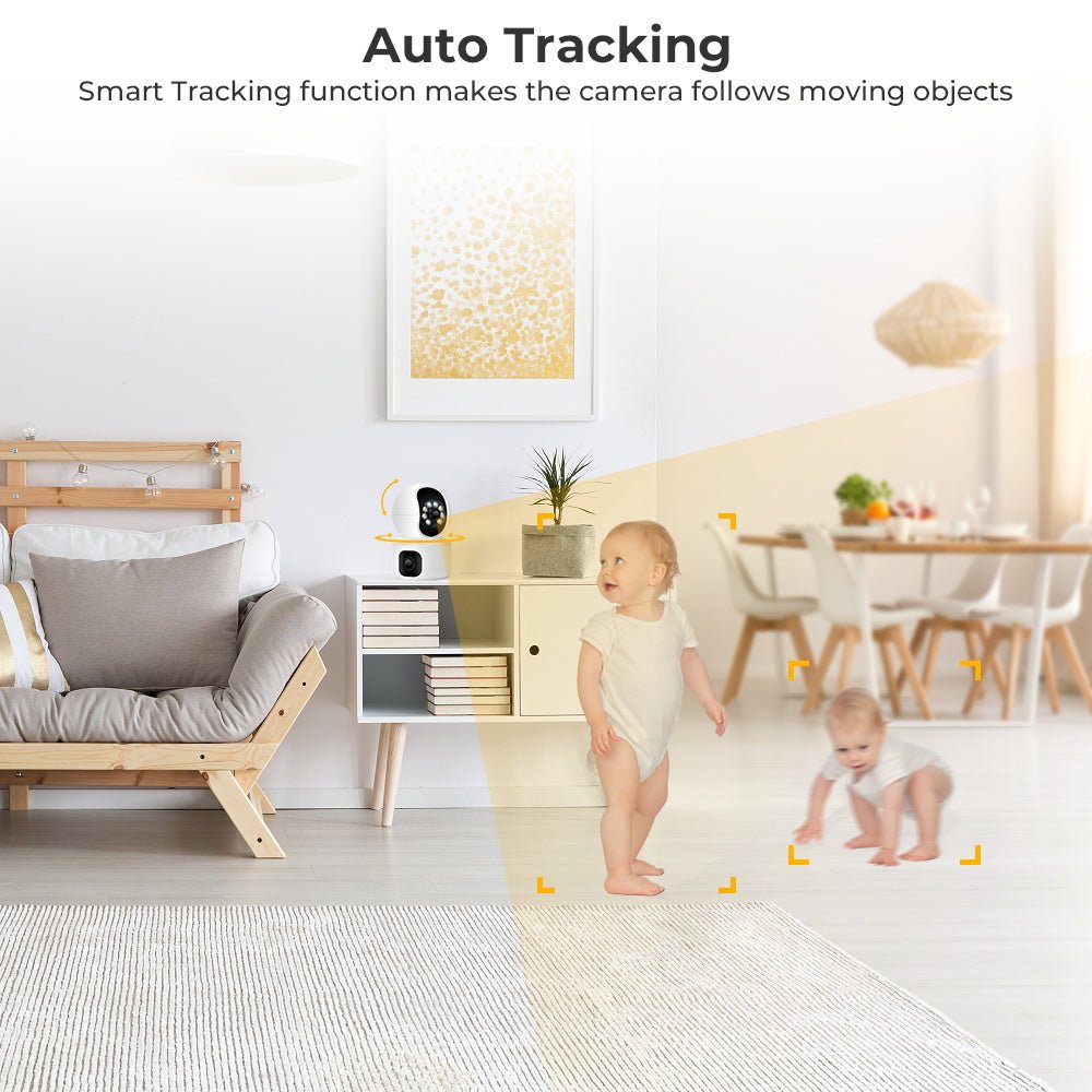 CRONY NIP-32 iCsee APP 4MP double-screen IP Camera Dual Lens WiFi Camera Dual Screen Baby Monitor Auto Tracking Ai Human Detection IP Security Cameras - Edragonmall.com