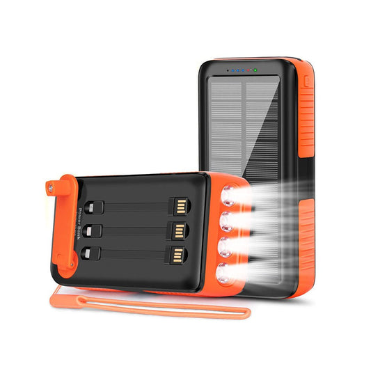 CRONY PS-618 Hand turn type power solar Power bank Solar battery hand crank power generation 40000mAh - Edragonmall.com